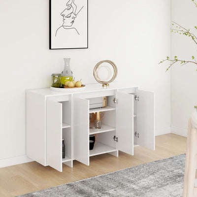 Sideboard White 120x41x75 cm Engineered Wood