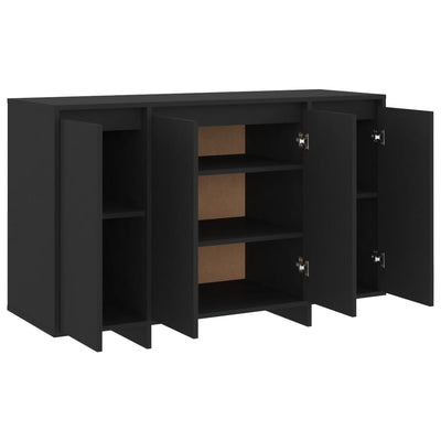 Sideboard Black 120x41x75 cm Engineered Wood