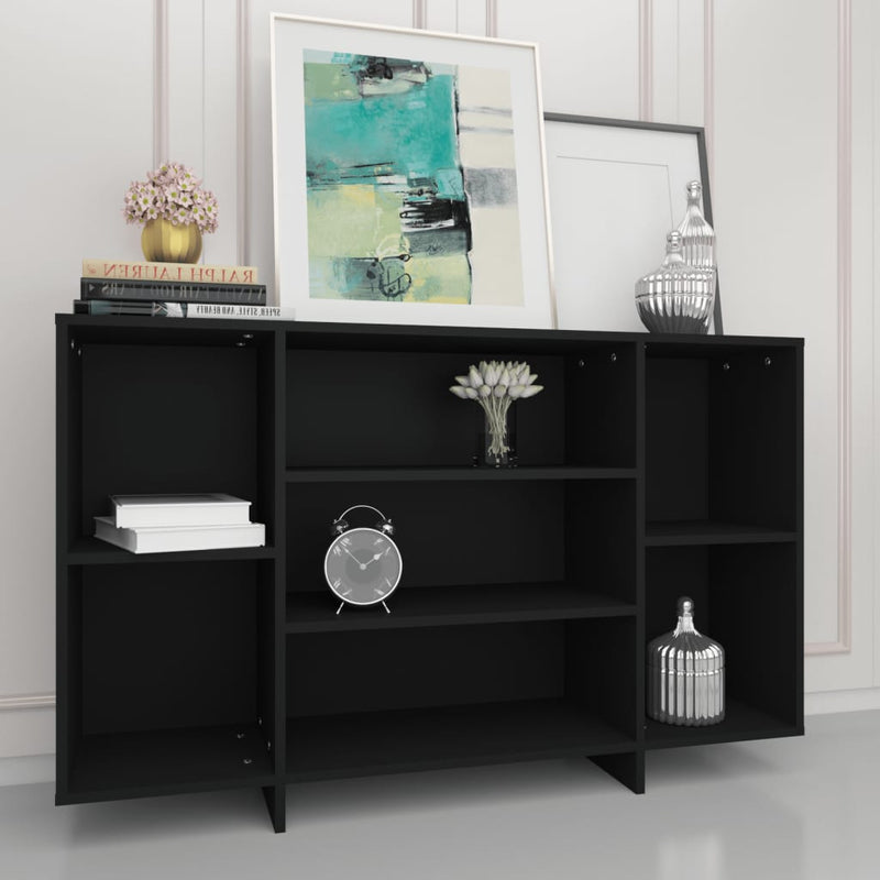 Sideboard Black 120x30x75 cm Engineered Wood