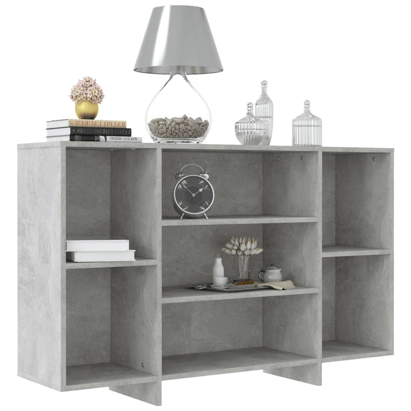 Sideboard Concrete Grey 120x30x75 cm Engineered Wood