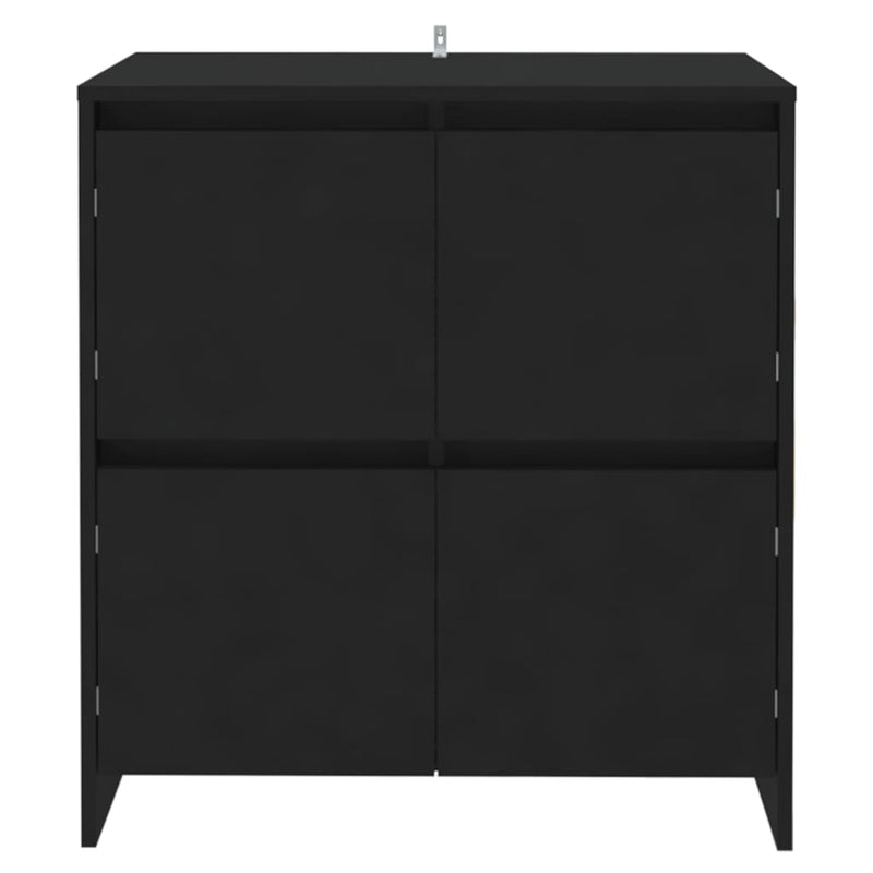 Sideboard Black 70x41x75 cm Engineered Wood