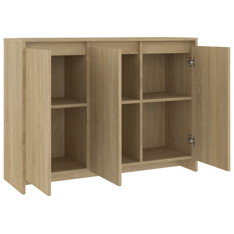 Sideboard Sonoma Oak 102x33x75 cm Engineered Wood