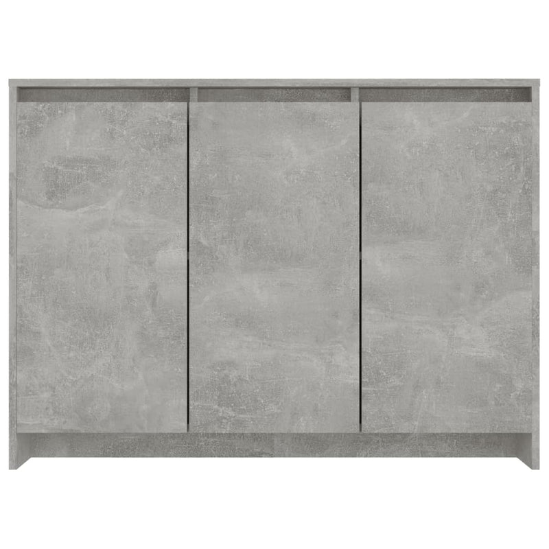 Sideboard Concrete Grey 102x33x75 cm Engineered Wood