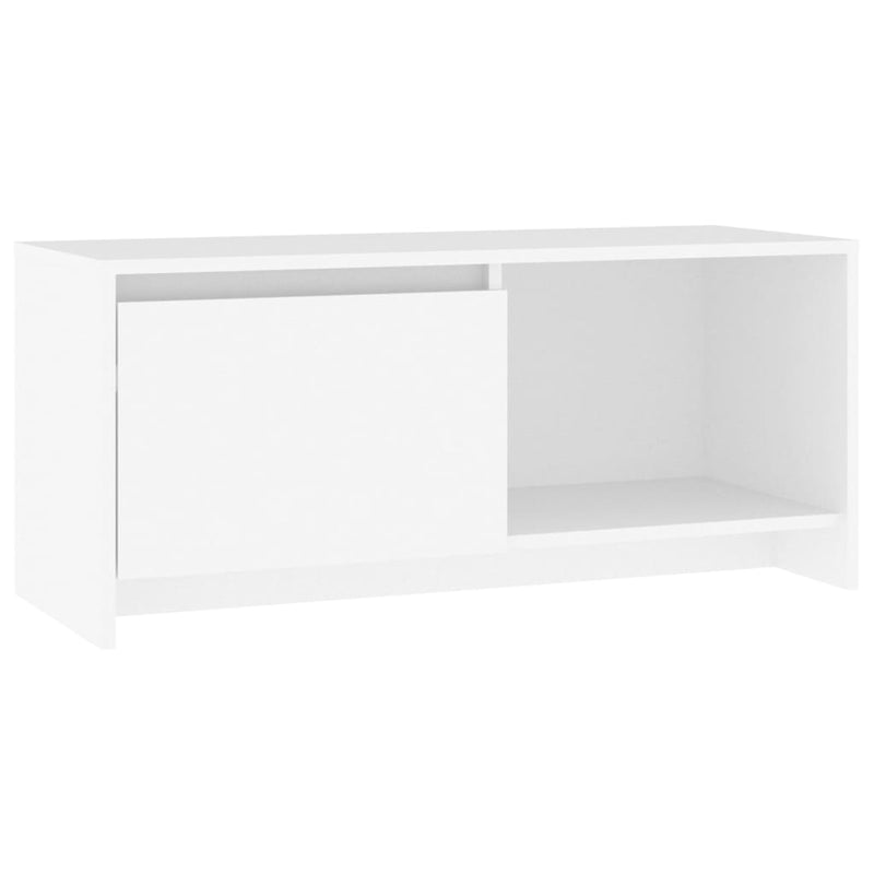 TV Cabinet White 90x35x40 cm Engineered Wood