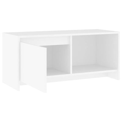 TV Cabinet White 90x35x40 cm Engineered Wood