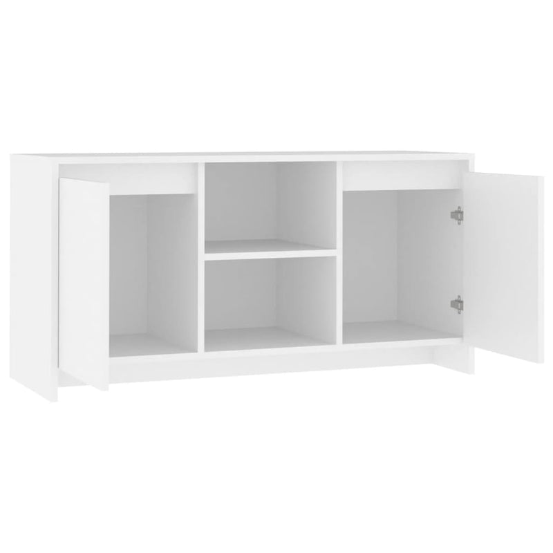 TV Cabinet White 102x37.5x52.5 cm Engineered Wood