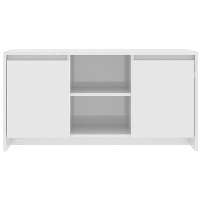 TV Cabinet High Gloss White 102x37.5x52.5 cm Engineered Wood