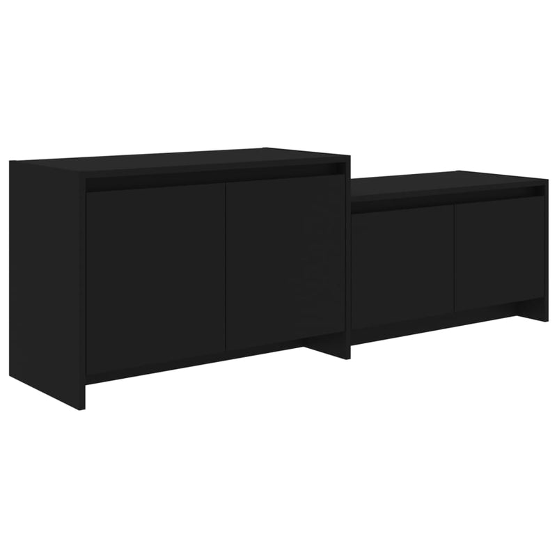 TV Cabinet Black 146.5x35x50 cm Engineered Wood