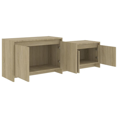 TV Cabinet Sonoma Oak 146.5x35x50 cm Engineered Wood