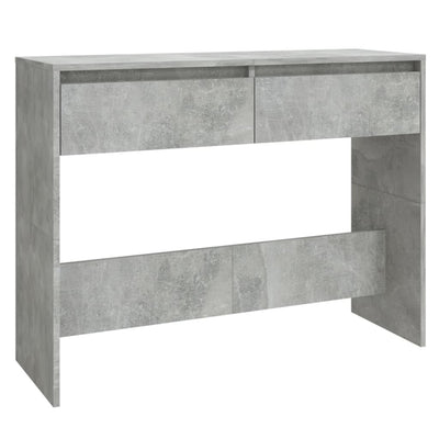 Console Table Concrete Grey 100x35x76.5 cm Engineered Wood