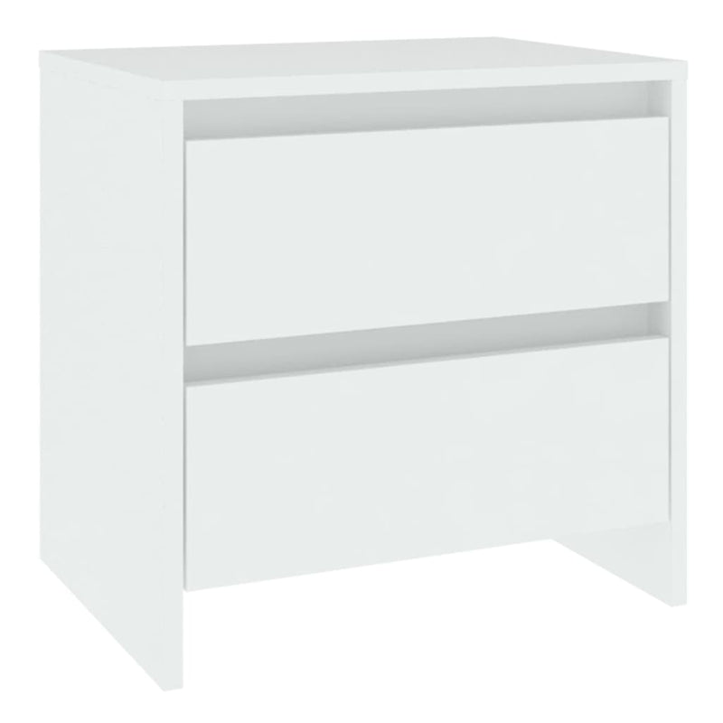 Bedside Cabinets 2 pcs White 45x34.5x44.5 cm Engineered Wood