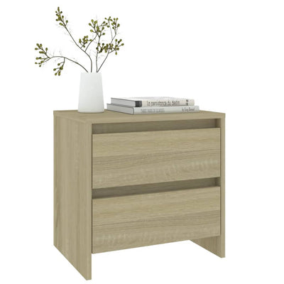 Bedside Cabinet Sonoma Oak 45x34.5x44.5 cm Engineered Wood