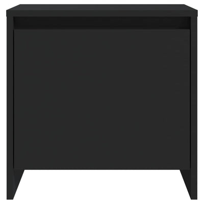 Bedside Cabinet Black 45x34x44.5 cm Engineered Wood