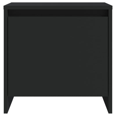 Bedside Cabinet Black 45x34x44.5 cm Engineered Wood