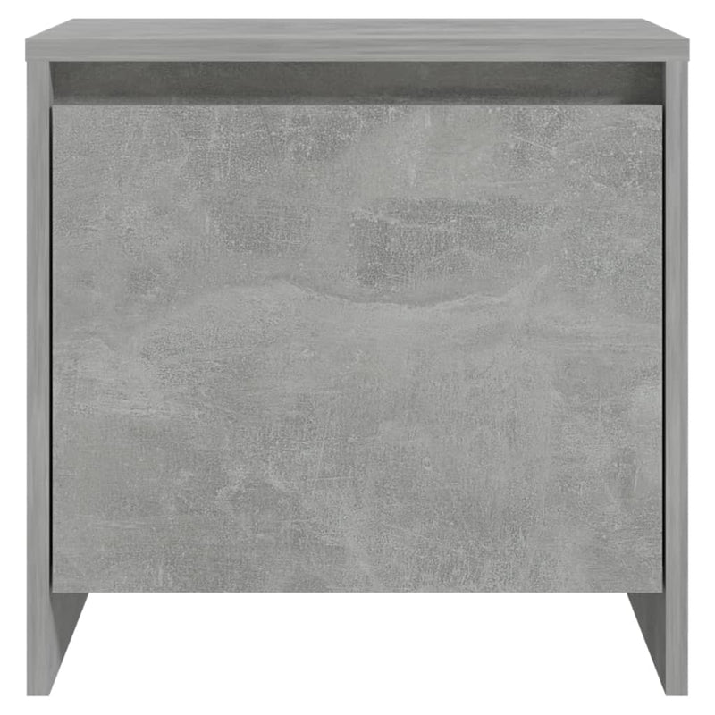 Bedside Cabinet Concrete Grey 45x34x44.5 cm Engineered Wood