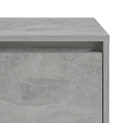 Bedside Cabinet Concrete Grey 45x34x44.5 cm Engineered Wood