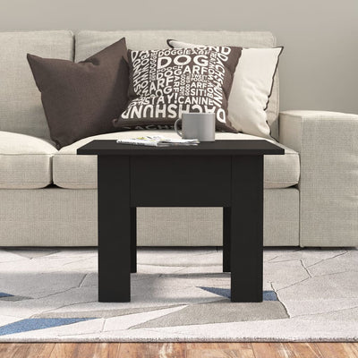 Coffee Table Black 55x55x42 cm Engineered Wood