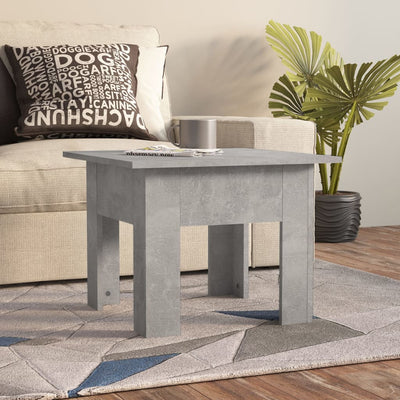 Coffee Table Concrete Grey 55x55x42 cm Engineered Wood