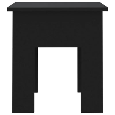 Coffee Table Black 40x40x42 cm Engineered Wood