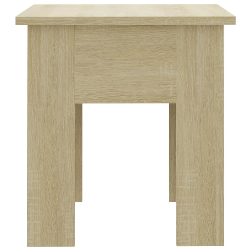 Coffee Table Sonoma Oak 40x40x42 cm Engineered Wood