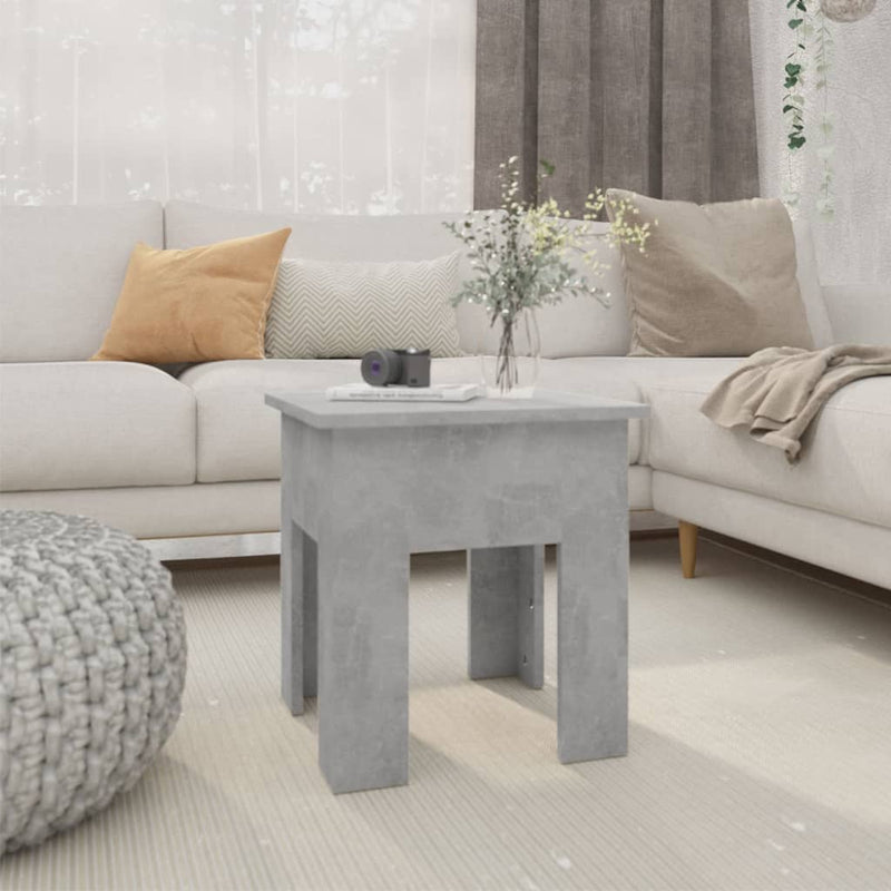 Coffee Table Concrete Grey 40x40x42 cm Engineered Wood