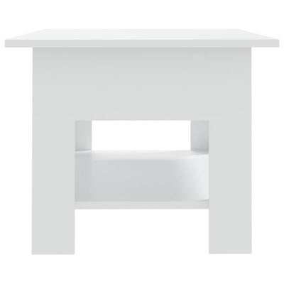 Coffee Table White 102x55x42 cm Engineered Wood