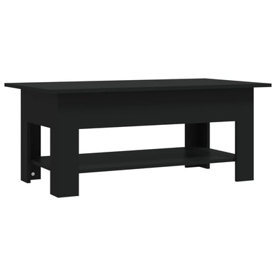 Coffee Table Black 102x55x42 cm Engineered Wood