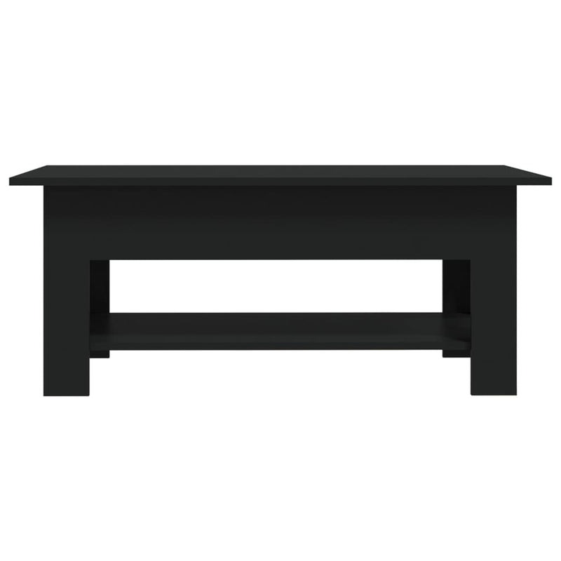 Coffee Table Black 102x55x42 cm Engineered Wood