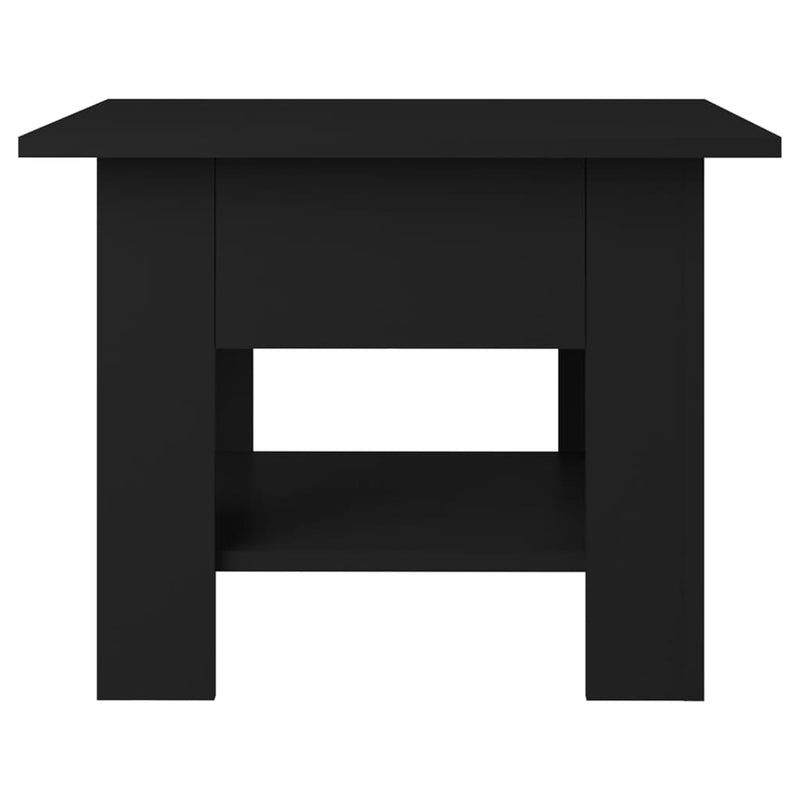 Coffee Table Black 55x55x42 cm Engineered Wood