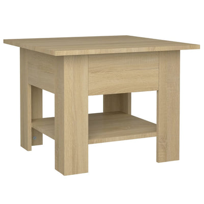 Coffee Table Sonoma Oak 55x55x42 cm Engineered Wood