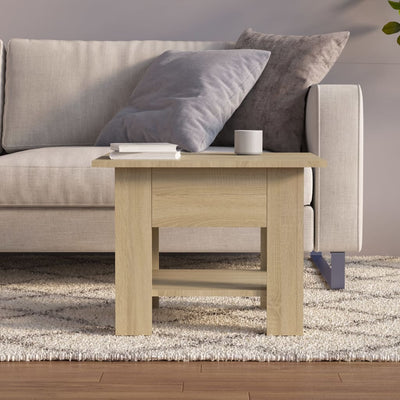 Coffee Table Sonoma Oak 55x55x42 cm Engineered Wood