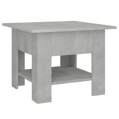 Coffee Table Concrete Grey 55x55x42 cm Engineered Wood