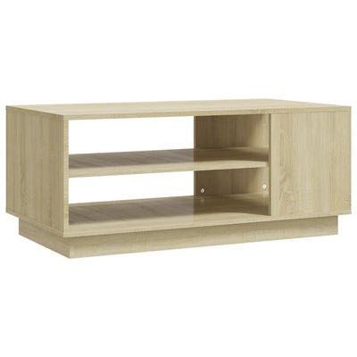 Coffee Table Sonoma Oak 102x55x43 cm Engineered Wood