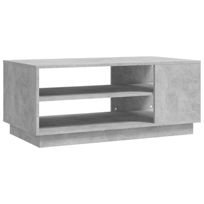 Coffee Table Concrete Grey 102x55x43 cm Engineered Wood