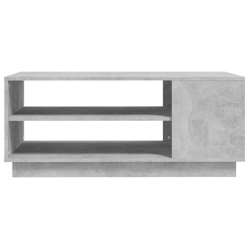 Coffee Table Concrete Grey 102x55x43 cm Engineered Wood