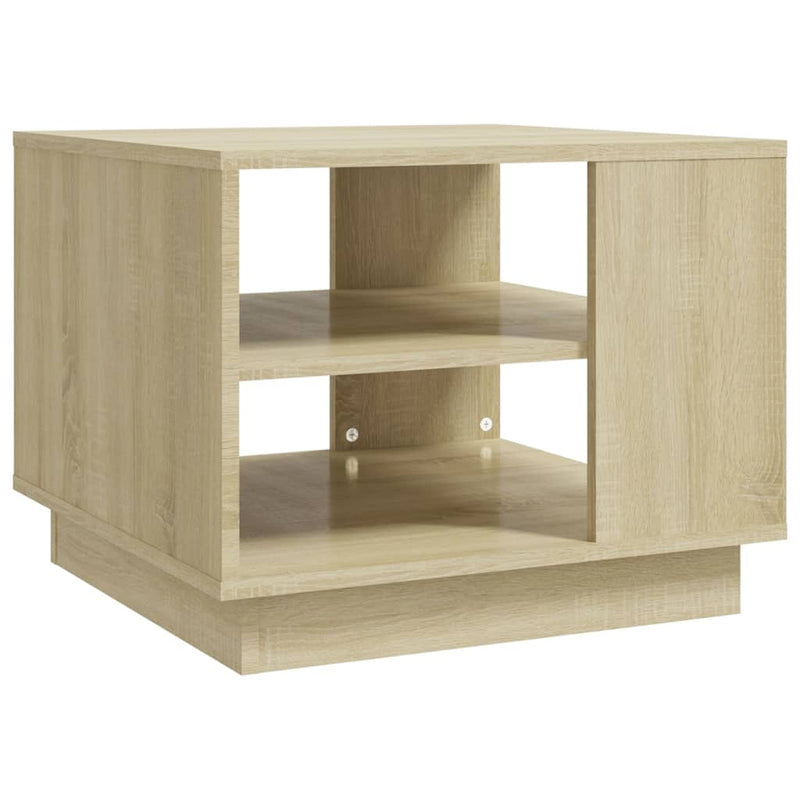 Coffee Table Sonoma Oak 55x55x43 cm Engineered Wood