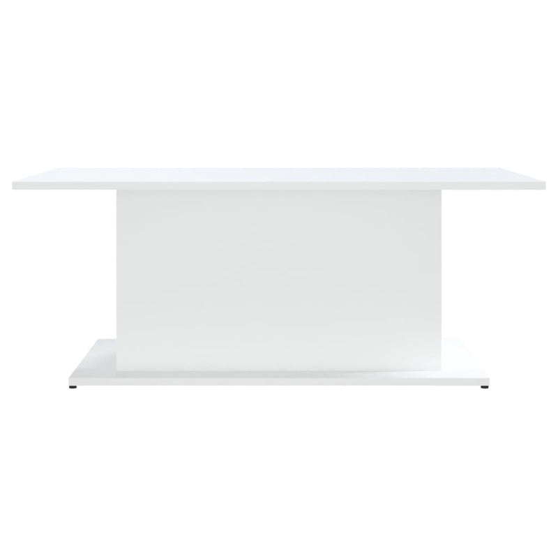 Coffee Table White 102x55.5x40 cm Engineered Wood