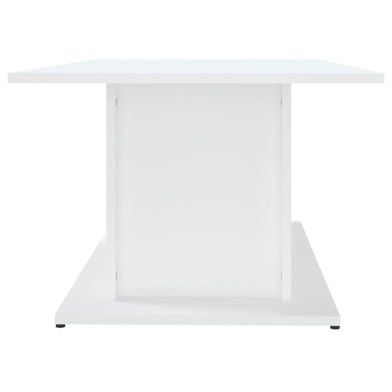 Coffee Table White 102x55.5x40 cm Engineered Wood