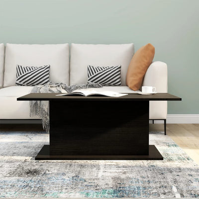 Coffee Table Black 102x55.5x40 cm Engineered Wood