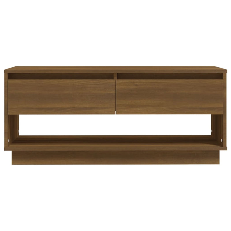 TV Cabinet Brown Oak 102x41x44 cm Engineered Wood