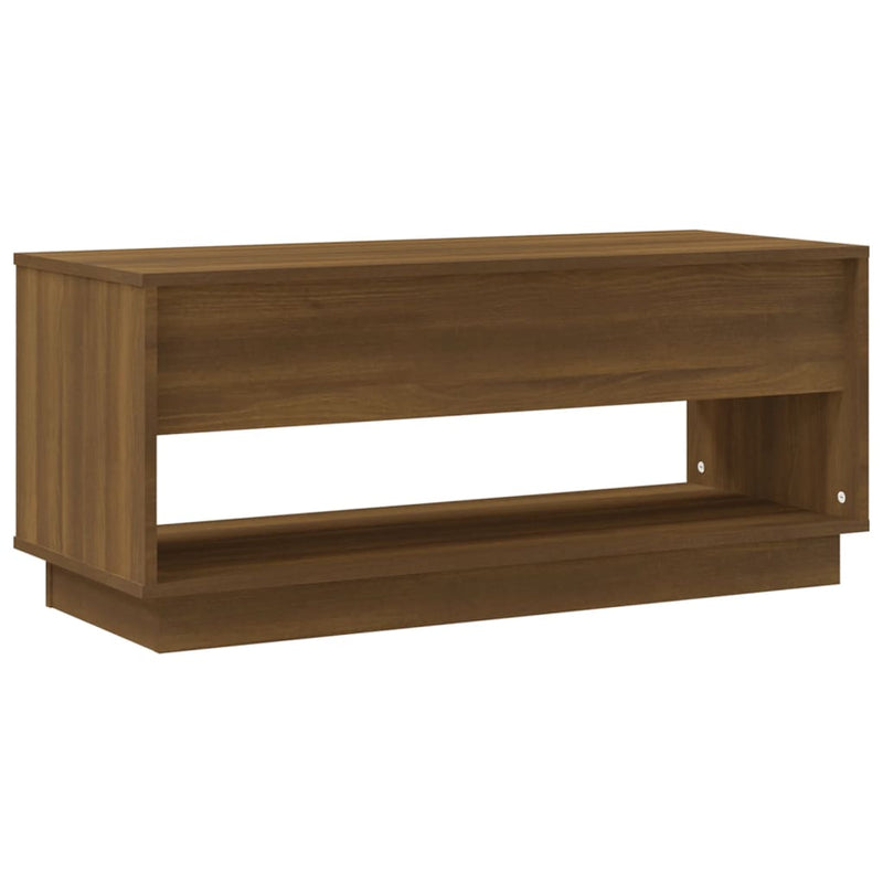 TV Cabinet Brown Oak 102x41x44 cm Engineered Wood