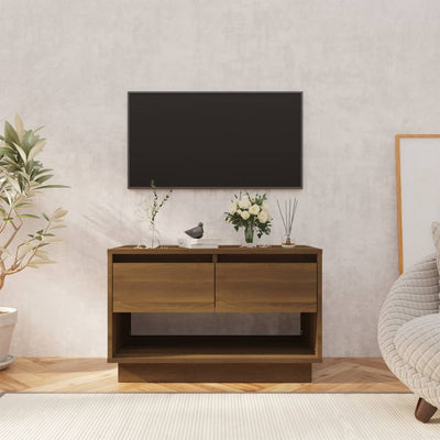 TV Cabinet Brown Oak 70x41x44 cm Engineered Wood