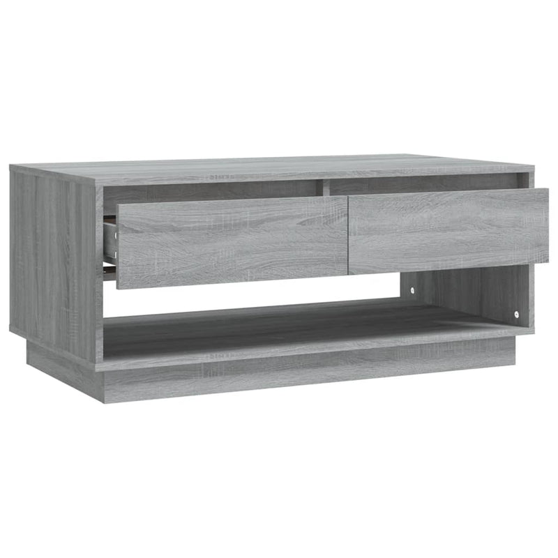 Coffee Table Grey Sonoma 102.5x55x44 cm Engineered Wood