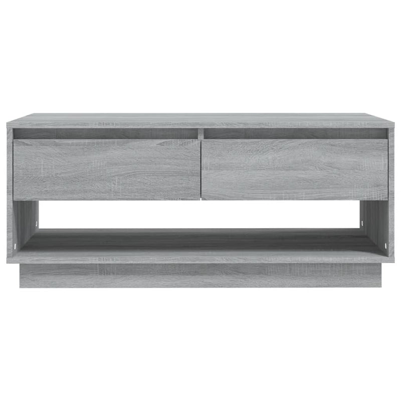 Coffee Table Grey Sonoma 102.5x55x44 cm Engineered Wood