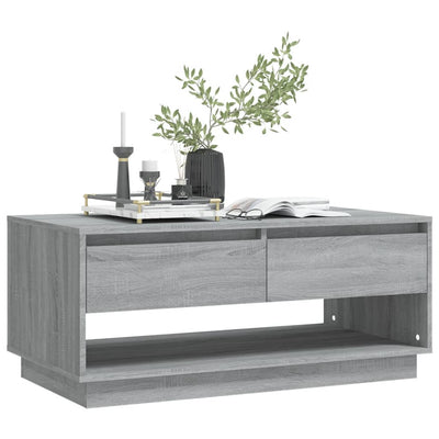 Coffee Table Grey Sonoma 102.5x55x44 cm Engineered Wood