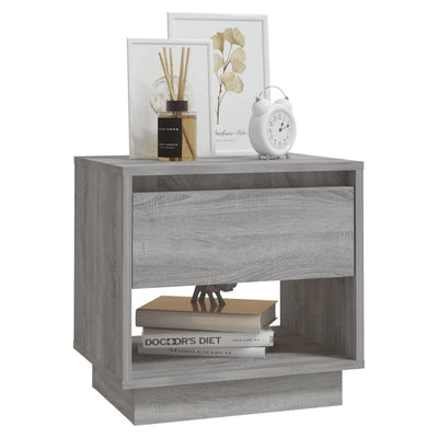 Bedside Cabinets 2 pcs Grey Sonoma 45x34x44 cm Engineered Wood