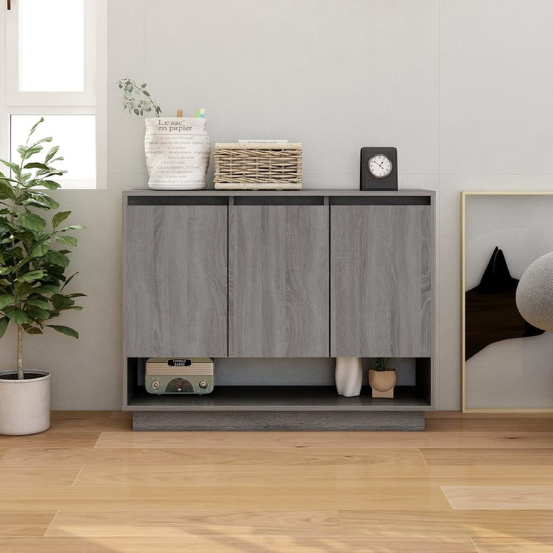 Sideboard Grey Sonoma 97x31x75 cm Engineered Wood