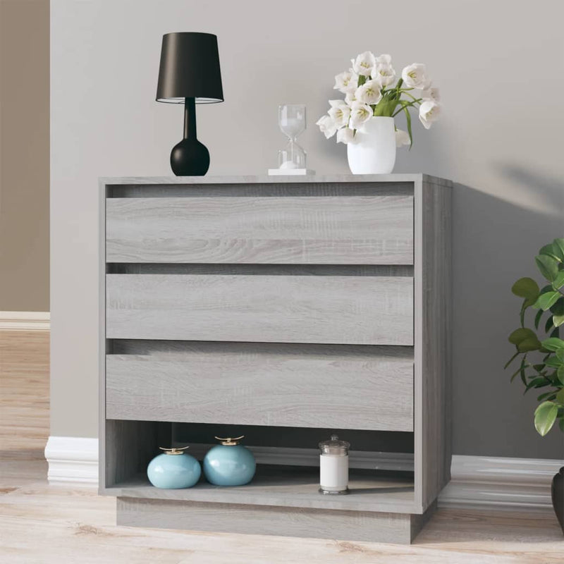 Sideboard Grey Sonoma 70x41x75 cm Engineered Wood