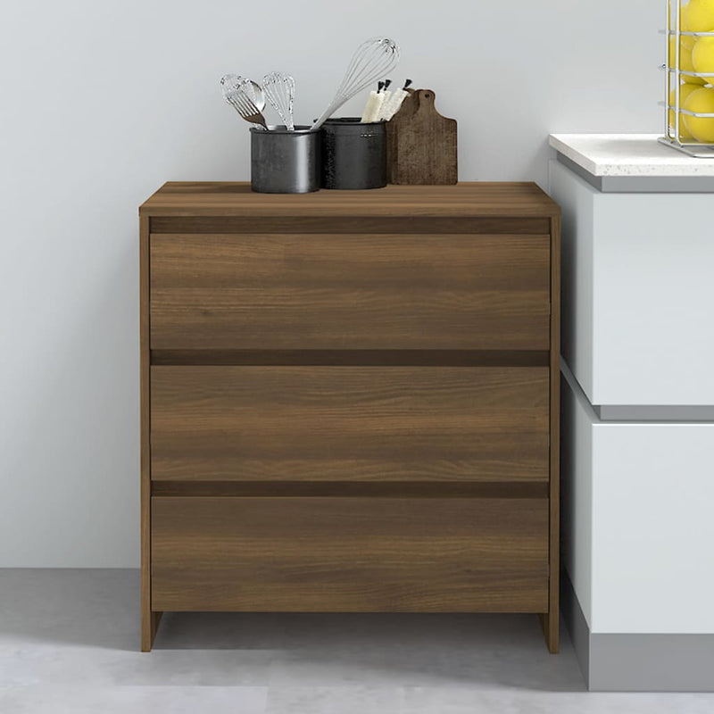 Sideboard Brown Oak 70x41x75 cm Engineered Wood