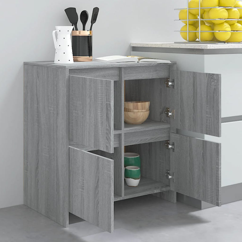 Sideboard Grey Sonoma 70x41x75 cm Engineered Wood